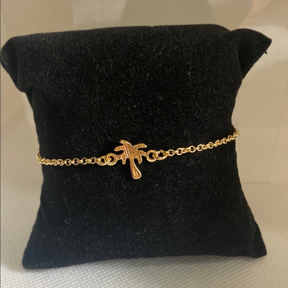 Gold Palm Tree Bracelet
